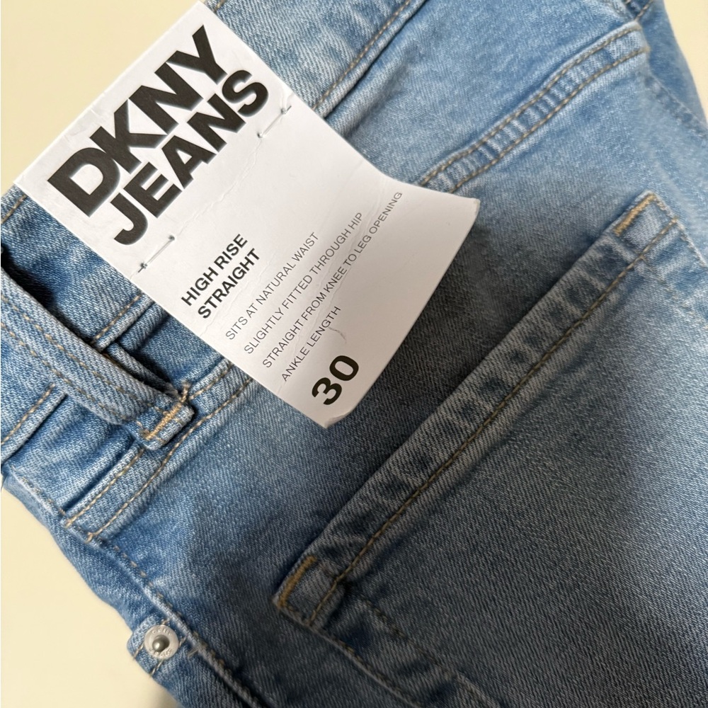 DKNY Men's Straight Jeans - Light Blue